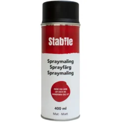 Spraymaling svart matt 400 ml - Stabile