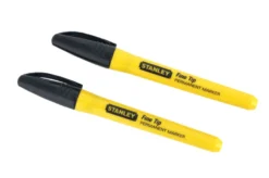 Stanley tusj permanent marker fine tip svart - 2-pk.
