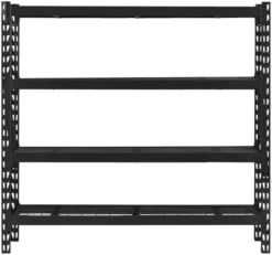 Stålreol 4 hyller svart 196 x 183 x 61 cm - Probuilder