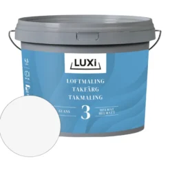 Takmaling glans 3 hvit 4,5 liter - Luxi