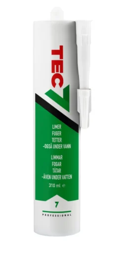 Tec7 fugemasse hvit 310 ml