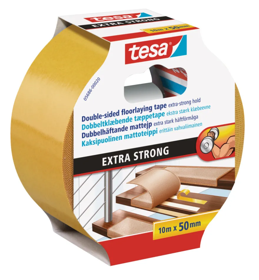Tesa Extra Strong teppetape 50 mm x 10 meter