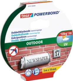 Tesa Powerbond Outdoor monteringstape 19 mm x 5 meter
