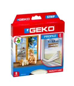 Tetningslist E-profil - 9 x 4 mm - 6 meter