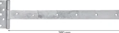 T-hengsel galvanisert 380 mm