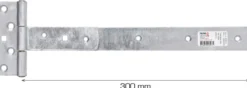 T-hengsel galvanisert 300 mm