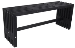 Trallebenk Atlanta svart 110 x 32,5 cm - Sunlife®
