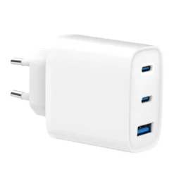 USB/USB-C lader 3 uttak 65 W