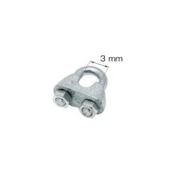 Vaierklemme 3 mm 2 stk.