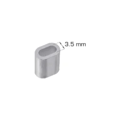 Vaierlås 3,5 mm 5 stk.