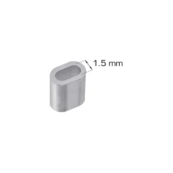 Vaierlås 1,5 mm 5 stk.