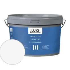 Veggmaling 10 hvit 2,5 liter - Luxi