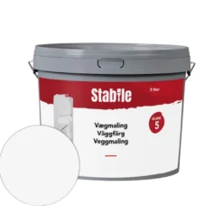 Veggmaling 5 hvit 9 liter - Stabile