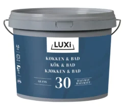 Veggmaling kjøkken/bad hvit 4,5 liter - Luxi