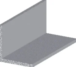 Vinkellist aluminium - 15 x 15 mm x 1 meter