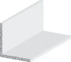 Vinkellist hvit - 25 x 25 mm x 1 meter