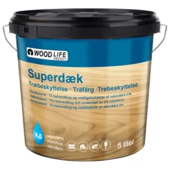 Woodlife Superdekk svart trebeskyttelse 5 liter