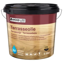 Woodlife terrasseolje gyllen 5 liter